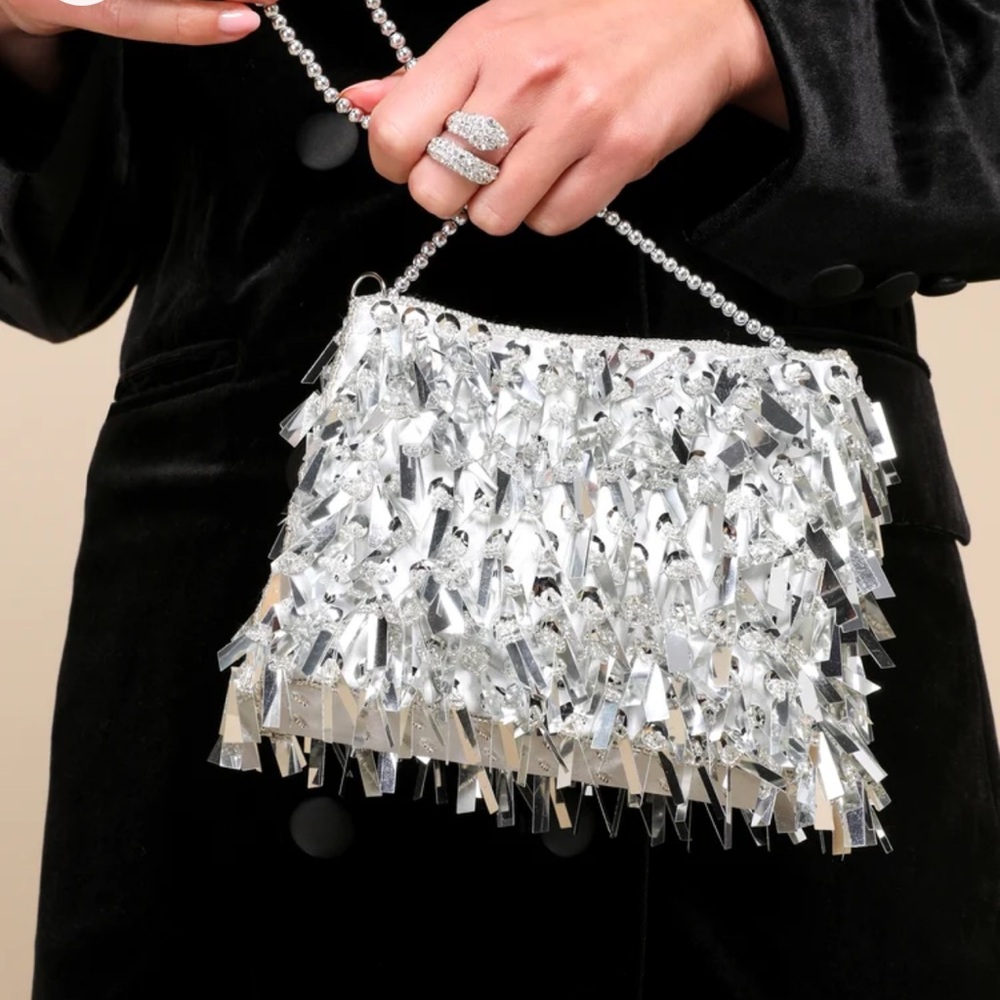 Lulus Silver Bag